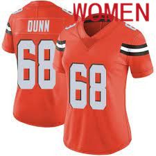 Women Cleveland Browns #68 Michael Dunn Nike Orange Game NFL Jersey